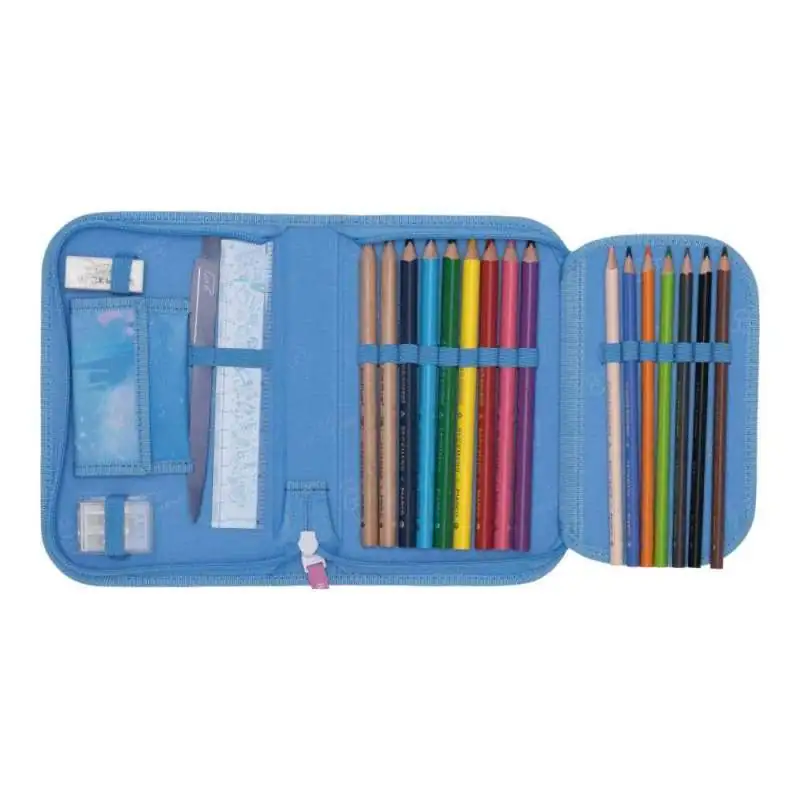 BECKMANN Schulranzen Active Air FLX 6 tlg - Fairy Tale Schüleretui offen