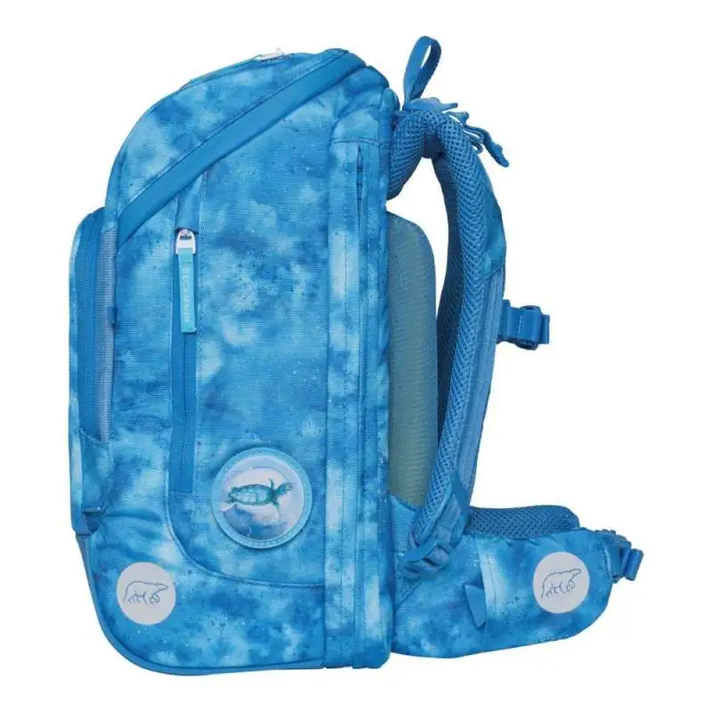 BECKMANN Schulranzen Active Air FLX 6 tlg - Ocean seitlich