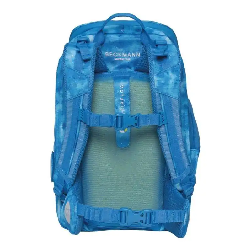BECKMANN Schulranzen Active Air FLX 6 tlg - Ocean Rückansicht