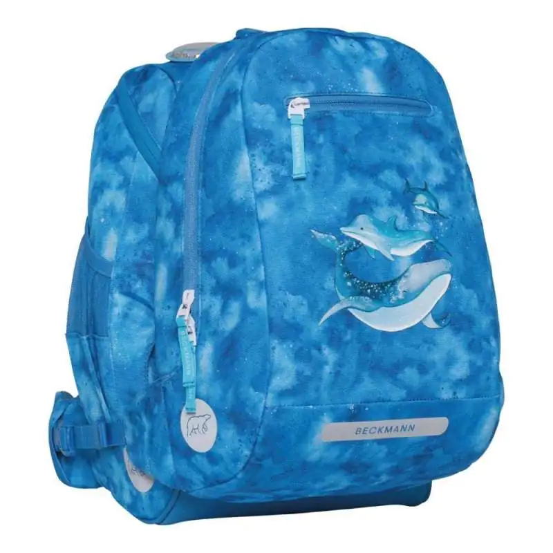 BECKMANN Schulranzen Active Air FLX 6 tlg - Ocean Schulranzen mit Brottasche