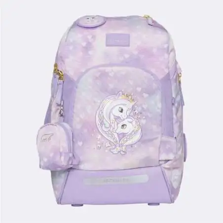 BECKMANN Schulranzen Active Air FLX 6 tlg - Unicorn Princess Purple Front