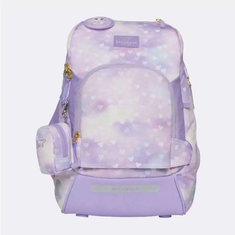 BECKMANN Schulranzen Active Air FLX 6 tlg - Unicorn Princess Purple Front neutral