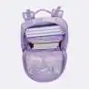 BECKMANN Schulranzen Active Air FLX 6 tlg - Unicorn Princess Purple oberes Fach geöffnet gefüllt