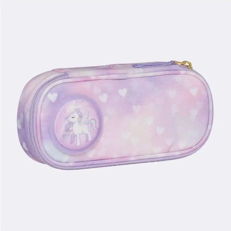 BECKMANN Schulranzen Active Air FLX 6 tlg - Unicorn Princess Purple Faulenzermäppchen
