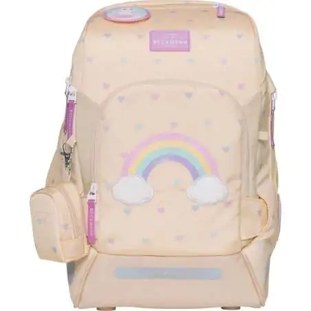 BECKMANN Schulranzen Active Air FLX 6 tlg - Yellow Rainbow Front
