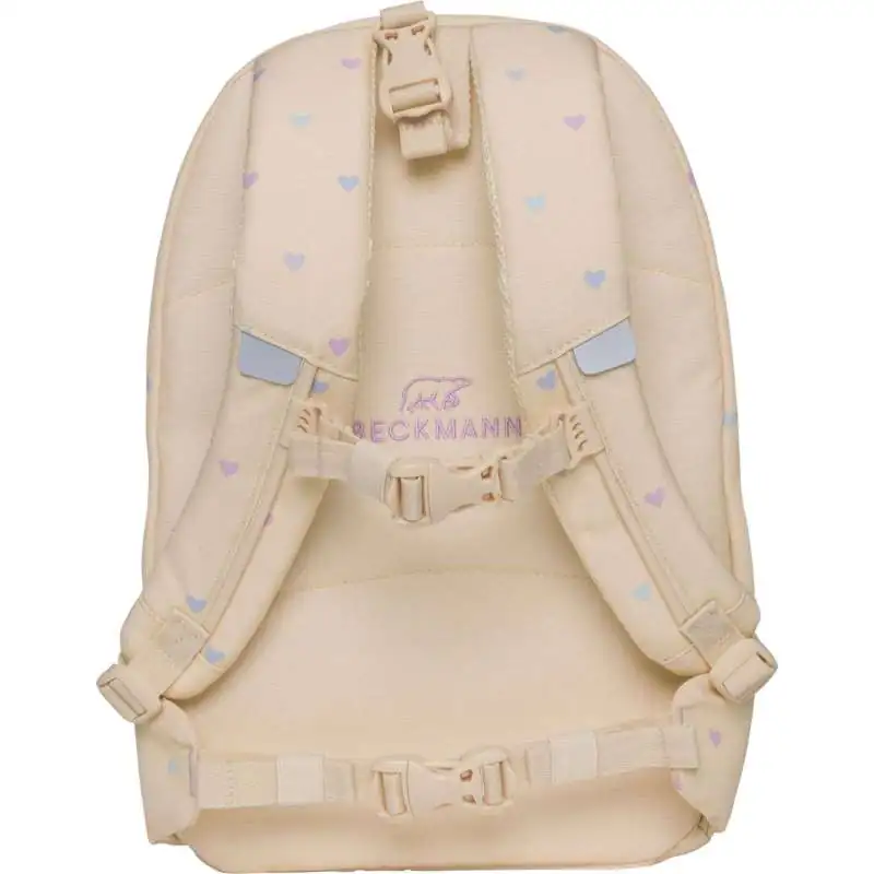 BECKMANN Schulranzen Active Air FLX 6 tlg - Yellow Rainbow Brottasche Rückansicht
