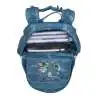 BECKMANN Schulranzen ACTIVE AIR FLX 6 tlg - Jungle Game oberes Fach geöffnet gefüllt