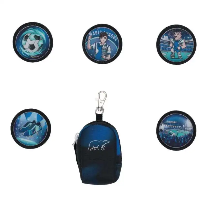 BECKMANN Schulranzen ACTIVE AIR FLX 6 tlg - Magic League Buttons