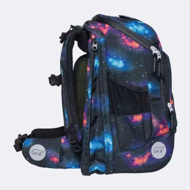BECKMANN Schulranzen ACTIVE AIR FLX 6 tlg - Ninja seitliche geöffnet