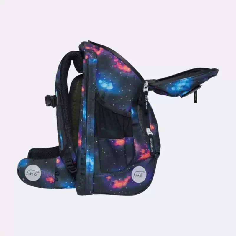 BECKMANN Schulranzen ACTIVE AIR FLX 6 tlg - Ninja oberes Fach geöffnet