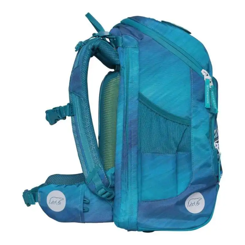 BECKMANN Schulranzen ACTIVE AIR FLX 6 tlg - Racing seitlich