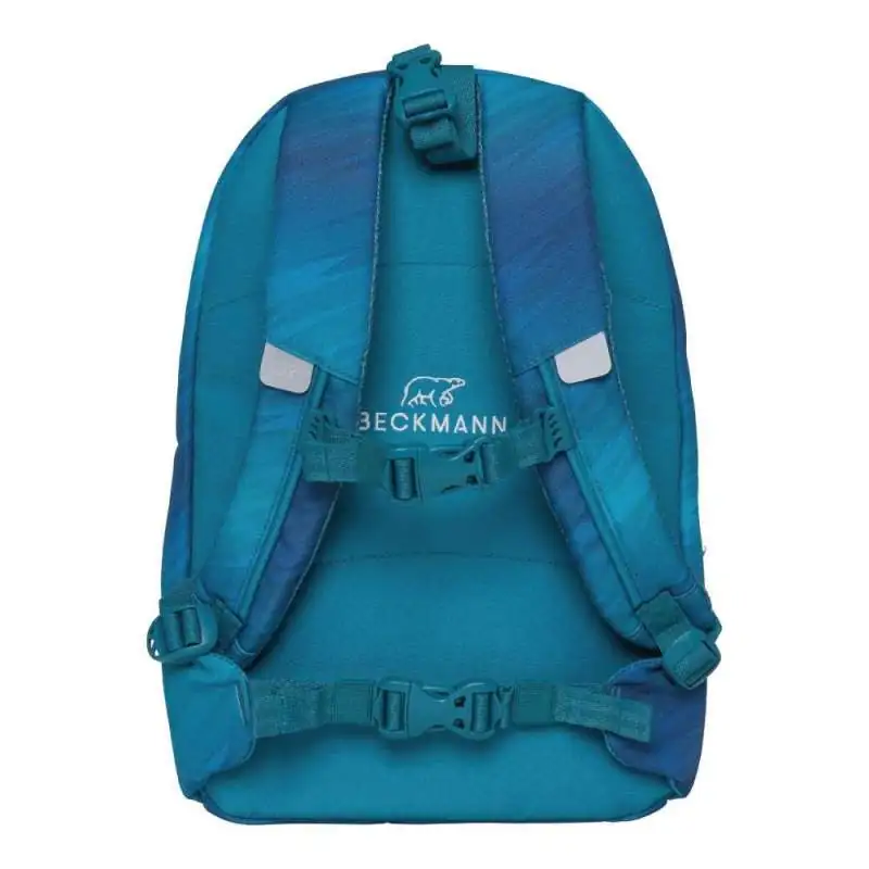 BECKMANN Schulranzen ACTIVE AIR FLX 6 tlg - Racing Brottasche Rückansicht