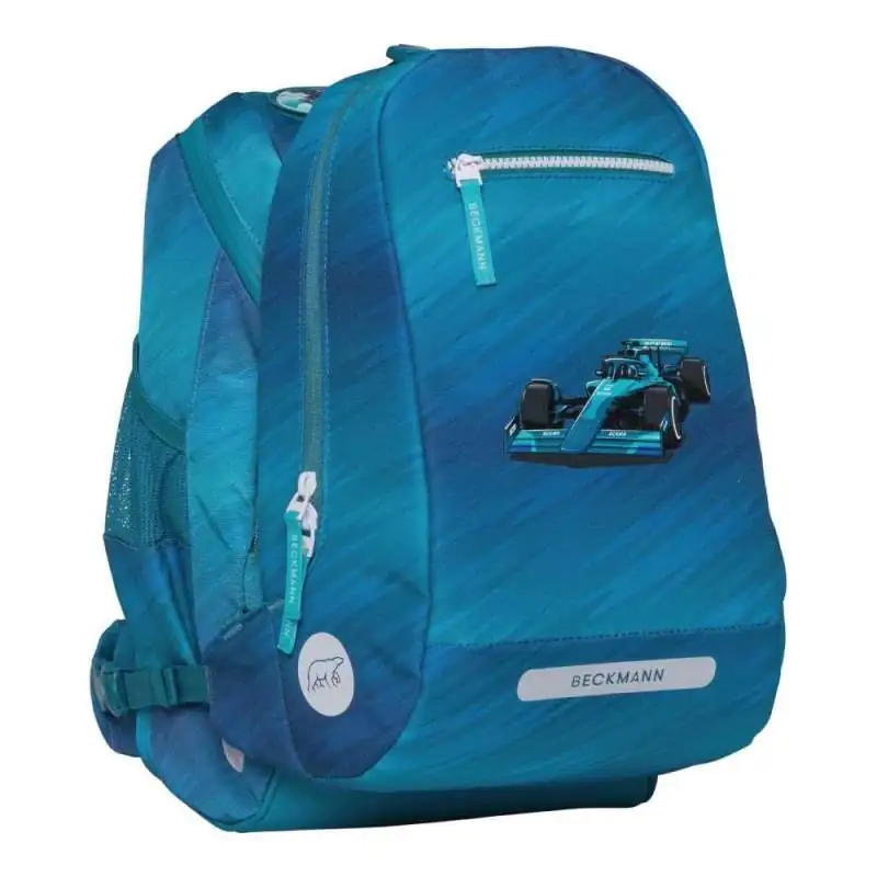 BECKMANN Schulranzen ACTIVE AIR FLX 6 tlg - Racing Schulranzen mit Brottasche