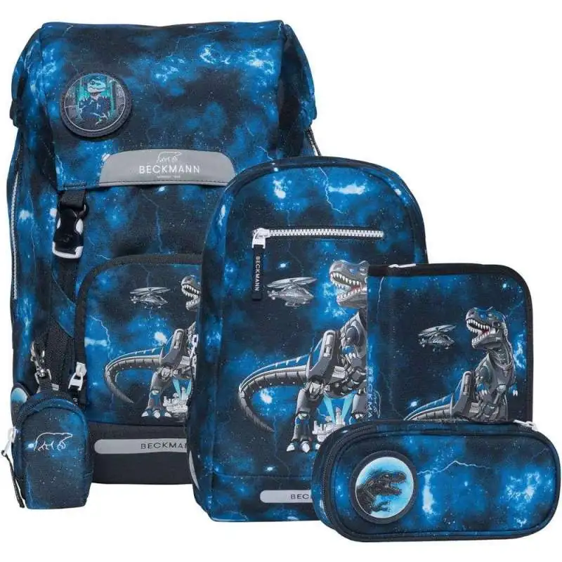 BECKMANN Schulranzen ACTIVE AIR FLX 6 tlg - Tech Rex