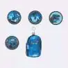 BECKMANN Schulranzen ACTIVE AIR FLX 6 tlg - Tech Rex Buttons