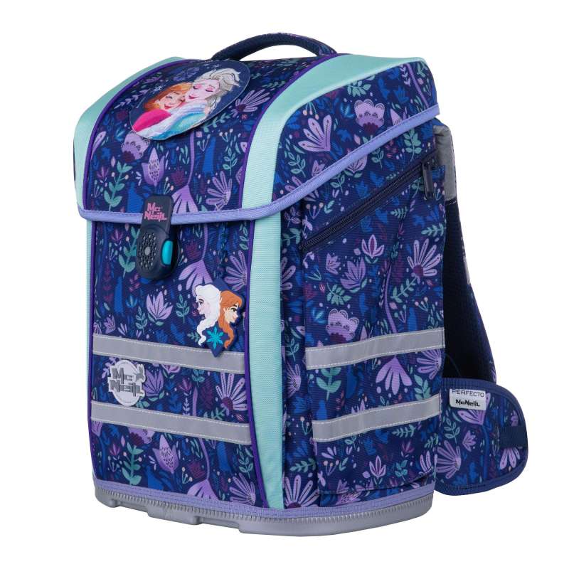 MC NEILL Schulranzen PERFECTO DISNEY Set 5 tlg - Frozen seitliche Front