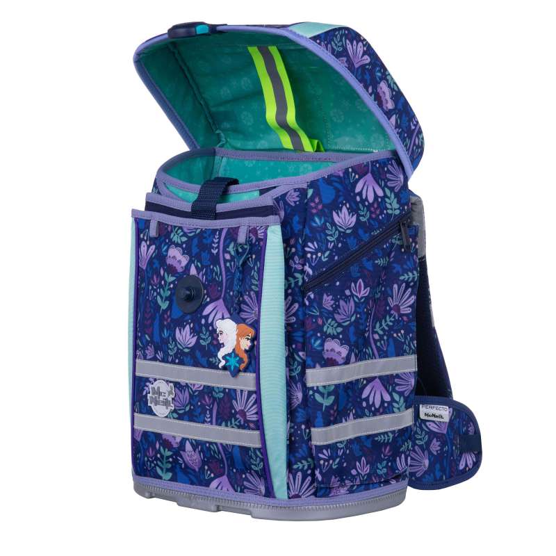MC NEILL Schulranzen PERFECTO DISNEY Set 5 tlg - Frozen offen