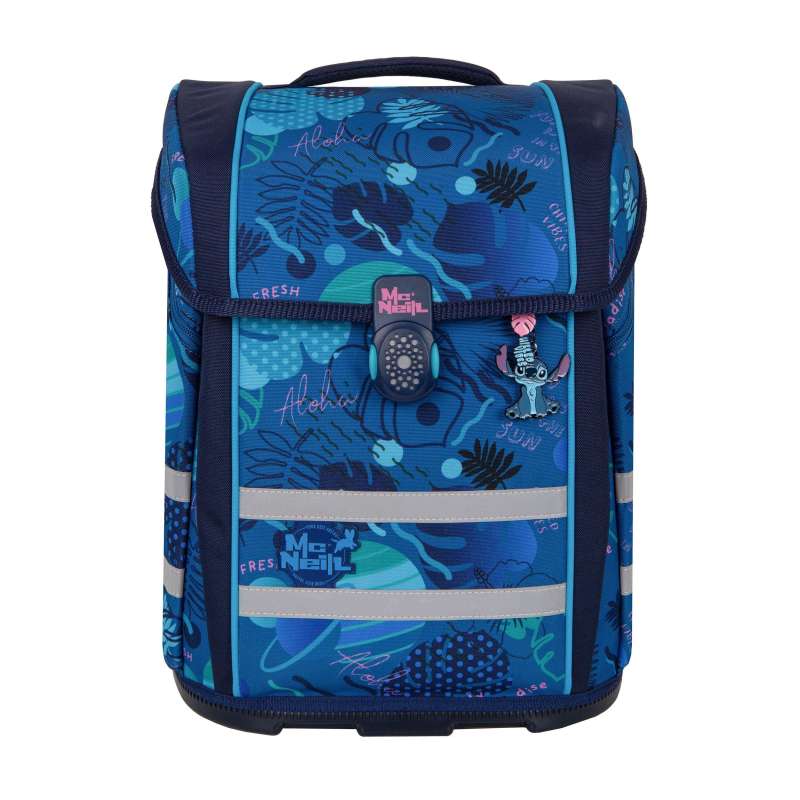 MC NEILL Schulranzen PERFECTO DISNEY Set 5 tlg - Stitch Front ohne Patches