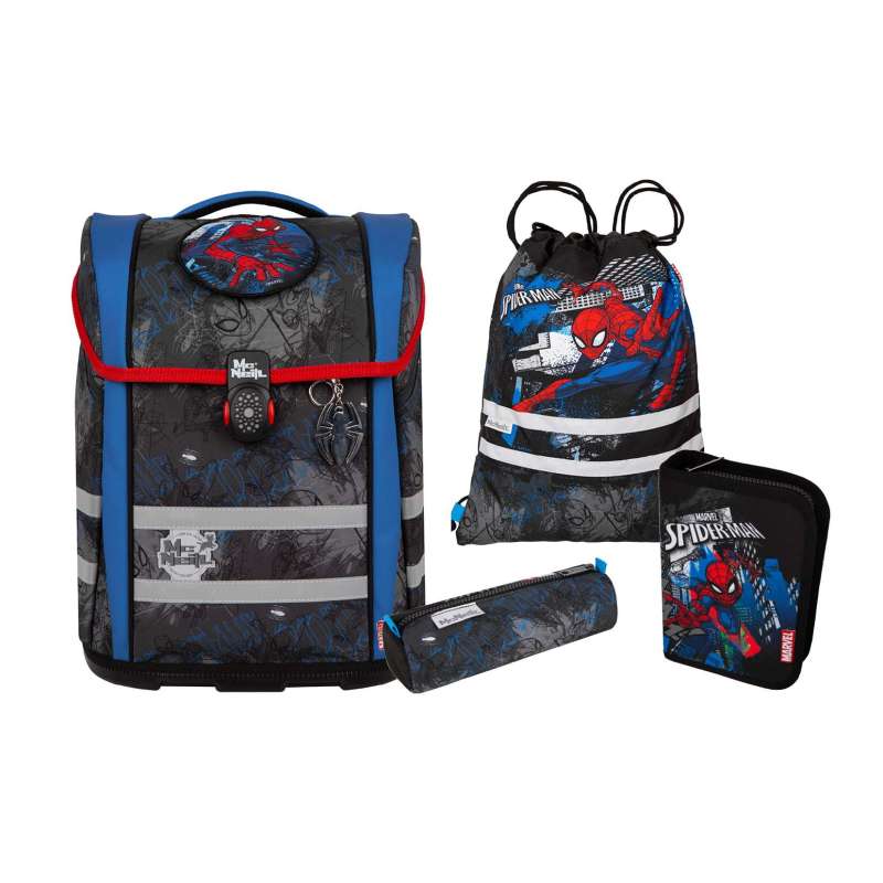 MC NEILL Schulranzen PERFECTO DISNEY Set 5 tlg - Spider Man