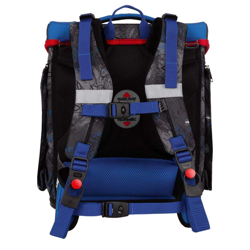 MC NEILL Schulranzen PERFECTO DISNEY Set 5 tlg - Spider Man Rückansicht