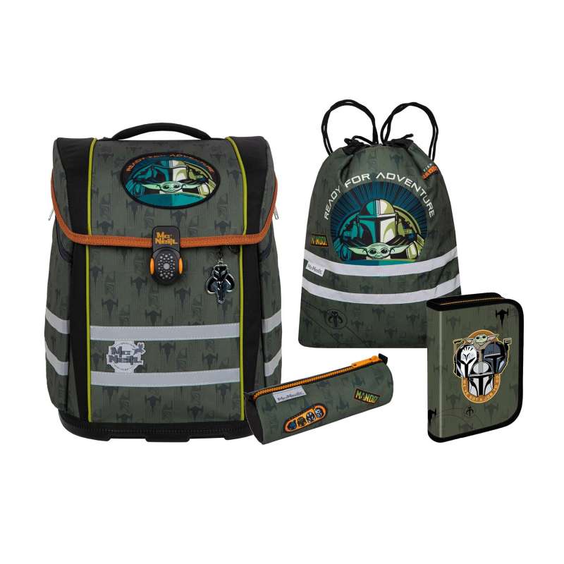 MC NEILL Schulranzen PERFECTO DISNEY Set 5 tlg - Star Wars Mandalorian