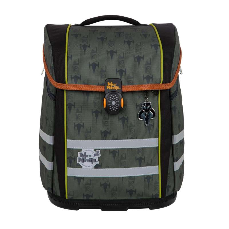 MC NEILL Schulranzen PERFECTO DISNEY Set 5 tlg - Star Wars Mandalorian Front ohne Patches