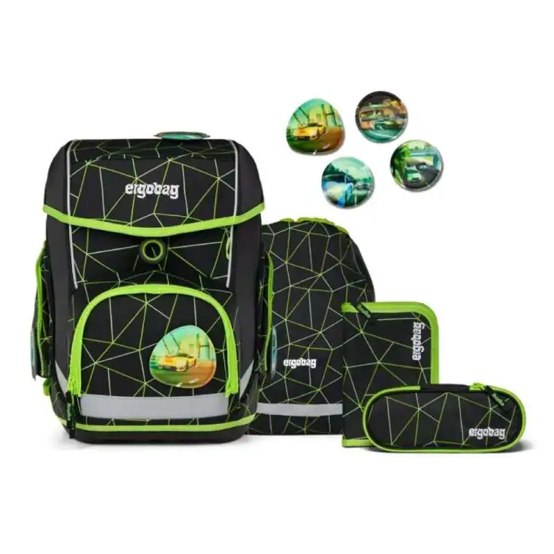 ERGOBAG Schulranzen Set 5 tlg CUBO - CyBär Race