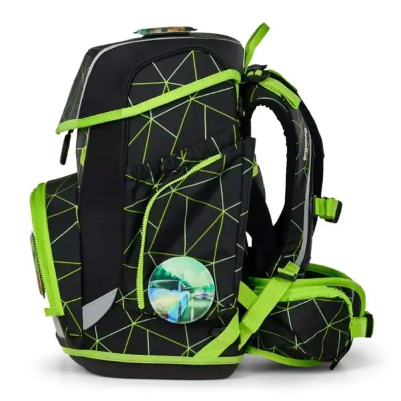 ERGOBAG Schulranzen Set 5 tlg CUBO - CyBär Race linke Seite