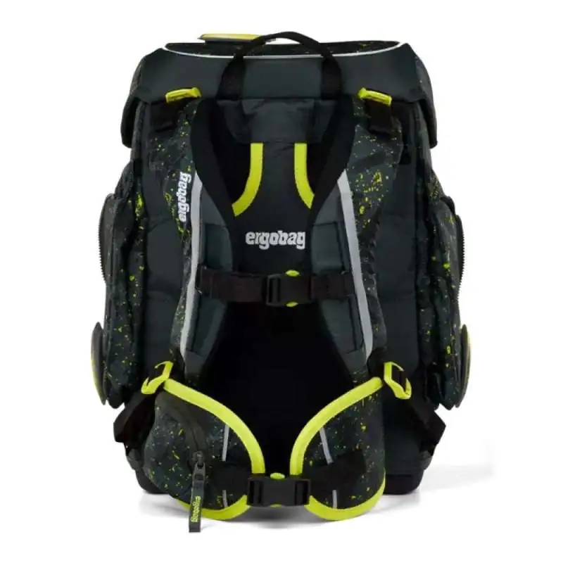 ERGOBAG Schulranzen Set 5 tlg CUBO - MähdreschBär Rückansicht