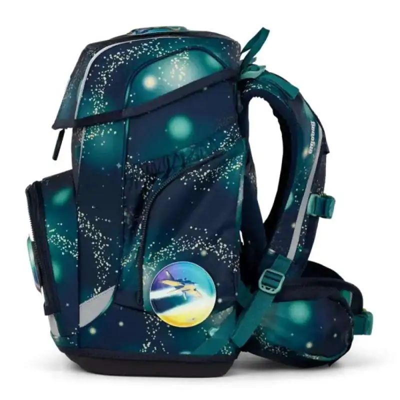 ERGOBAG Schulranzen Set 5 tlg CUBO - RaumfahrBär linke Seite