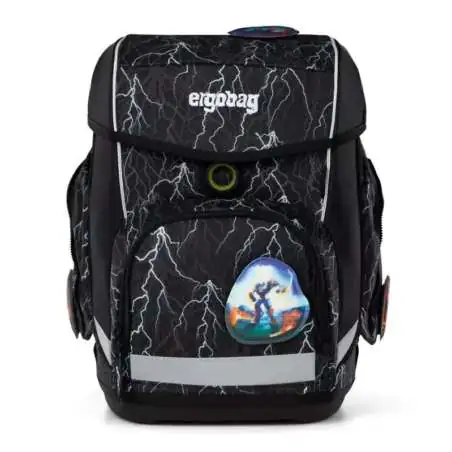 ERGOBAG Schulranzen Set 5 tlg CUBO - Super ReflektBär Front