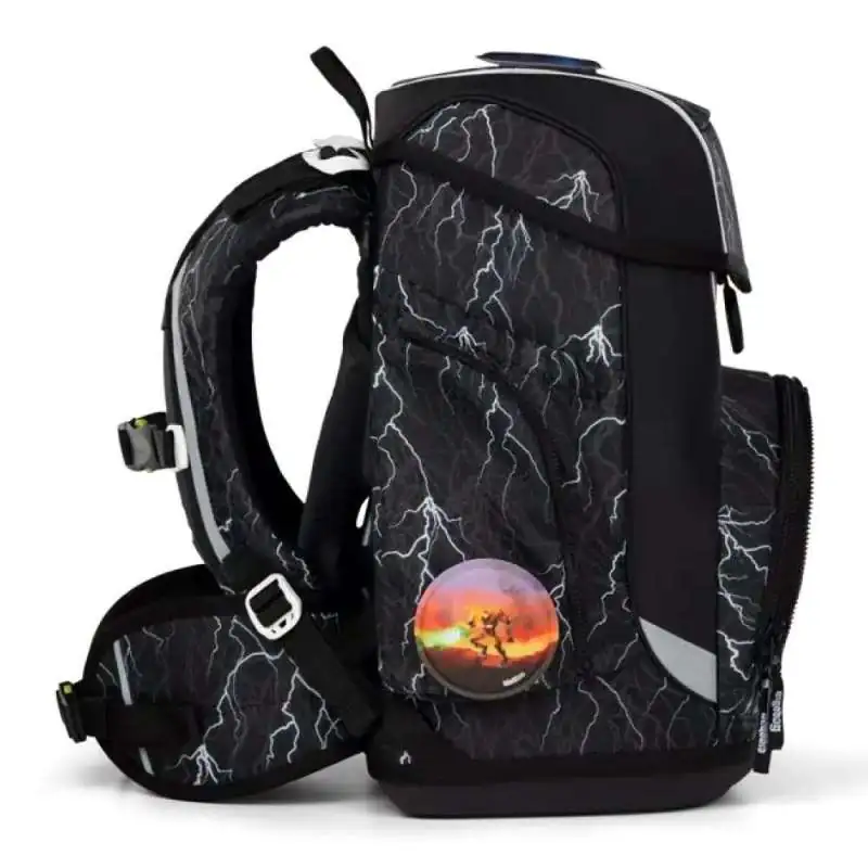 ERGOBAG Schulranzen Set 5 tlg CUBO - Super ReflektBär rechte Seite
