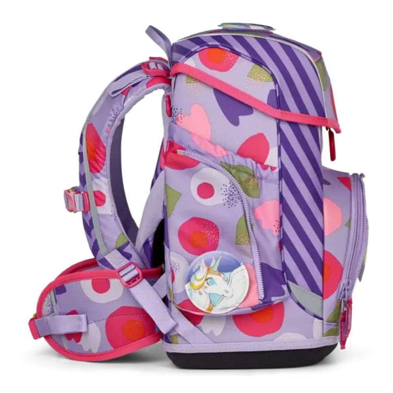 ERGOBAG Schulranzen Set 5 tlg CUBO - BlütenzauBär rechte Seite