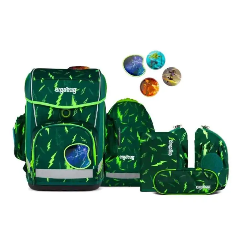ERGOBAG Schulranzen Set 6 tlg CUBO LIGHT - Bärtastisch