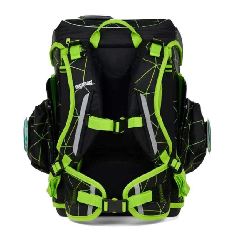 ERGOBAG Schulranzen Set 6 tlg CUBO LIGHT - CyBär Race Rückansicht