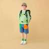 ERGOBAG Schulranzen Set 6 tlg CUBO LIGHT - CyBär Race Kind mit Schulranzen Front