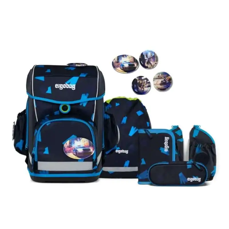 ERGOBAG Schulranzen Set 6 tlg CUBO LIGHT - VerfolgBärjagd