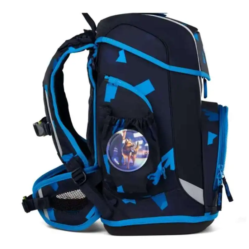 ERGOBAG Schulranzen Set 6 tlg CUBO LIGHT - VerfolgBärjagd rechte Seite