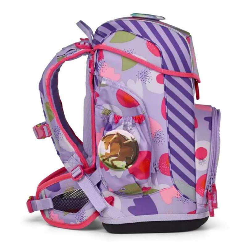 ERGOBAG Schulranzen Set 6 tlg CUBO LIGHT - BlütenzauBär rechte Seite