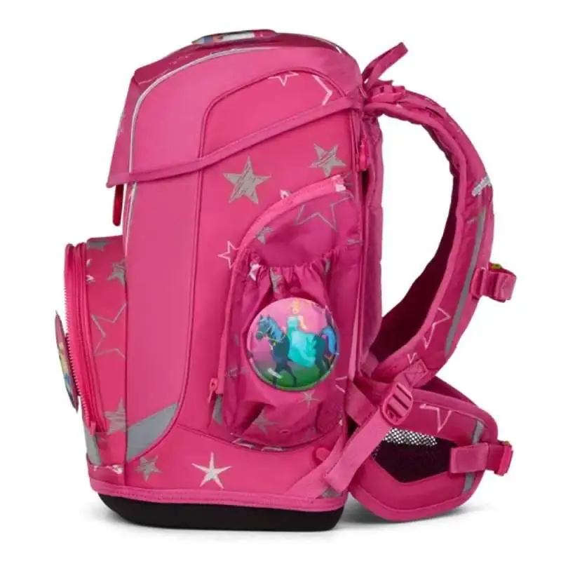 ERGOBAG Schulranzen Set 6 tlg CUBO LIGHT - SternenzauBär linke Seite