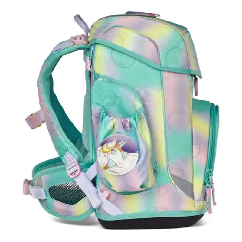 ERGOBAG Schulranzen Set 6 tlg CUBO LIGHT - ZauBärwelt seitliche Ansicht
