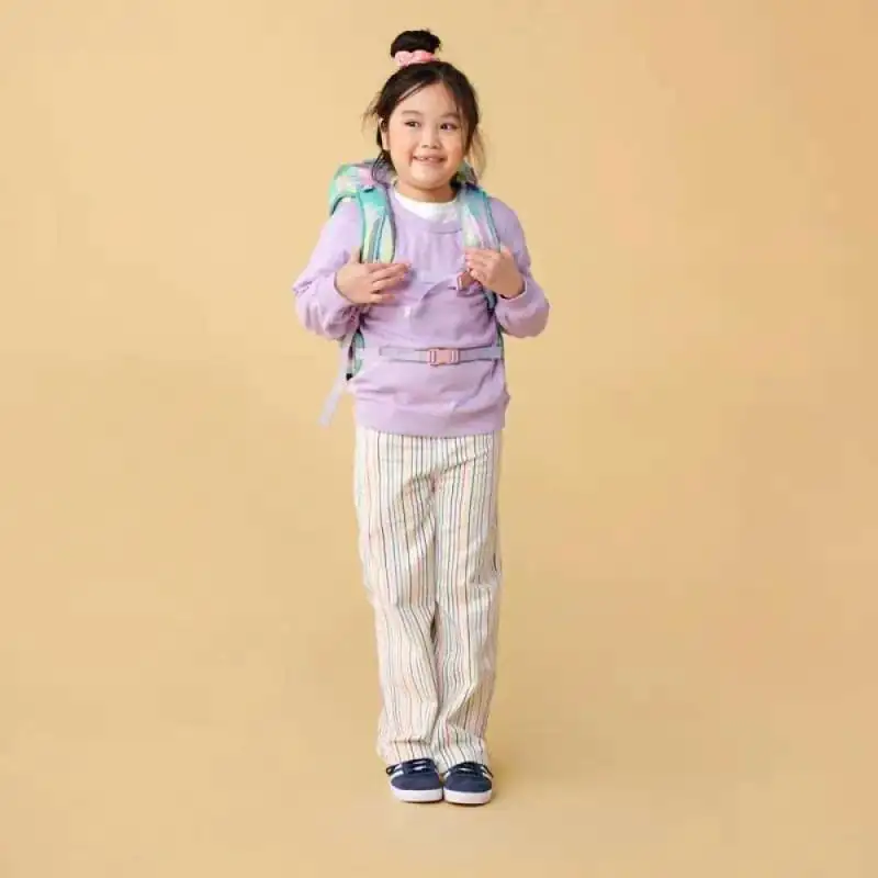 ERGOBAG Schulranzen Set 6 tlg CUBO LIGHT - ZauBärwelt Kind mit Schulranzen Front