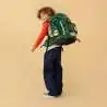 ERGOBAG Schulrucksack Set 6 tlg - BärRex Kind mit Schulranzen Rückansicht