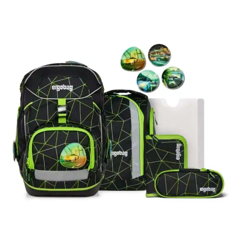 ERGOBAG Schulrucksack Set 6 tlg - CyBär Race