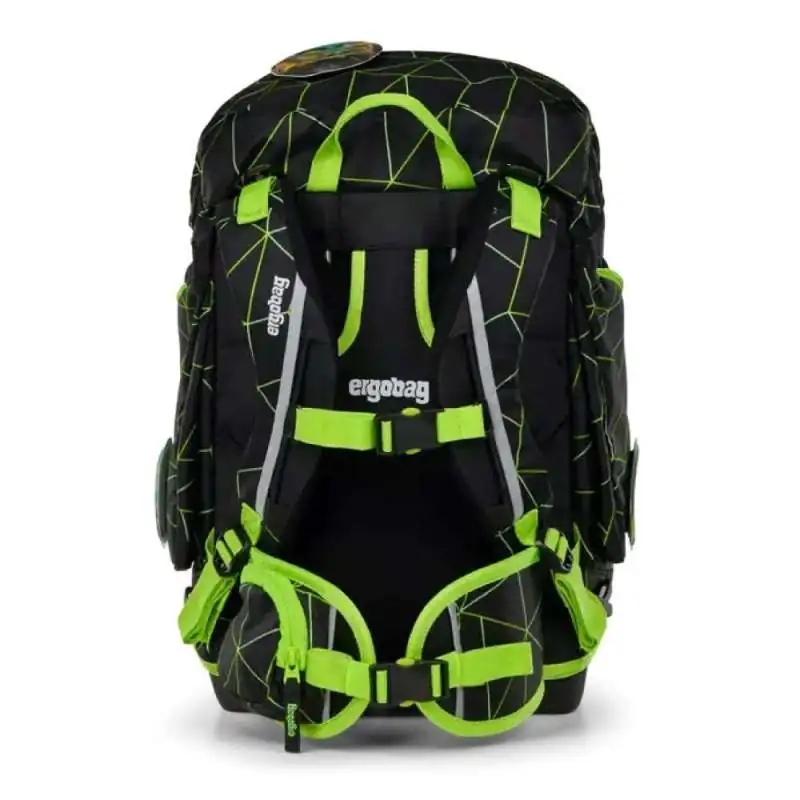 ERGOBAG Schulrucksack Set 6 tlg - CyBär Race Rückansicht