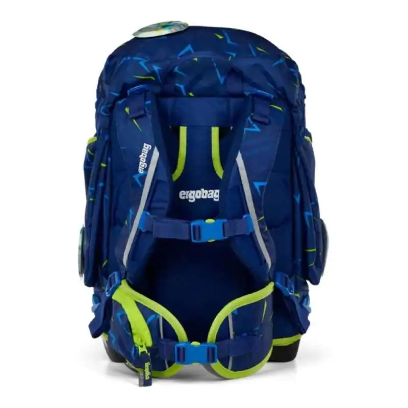 ERGOBAG Schulrucksack Set 6 tlg - SpitzenreitBär Rückansicht