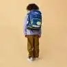ERGOBAG Schulrucksack Set 6 tlg - SpitzenreitBär Kind mit Schulranzen Rückansicht