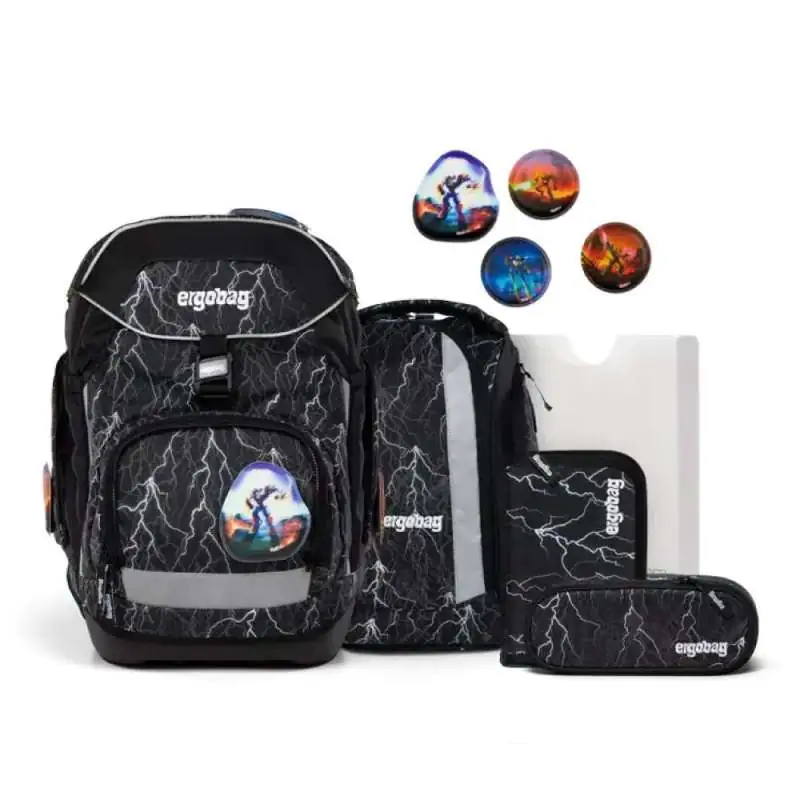 ERGOBAG Schulrucksack Set 6 tlg - Super Reflektbär
