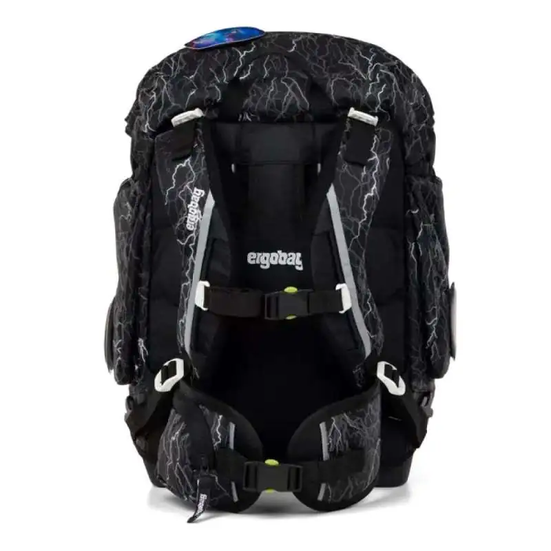 ERGOBAG Schulrucksack Set 6 tlg - Super Reflektbär Rückansicht