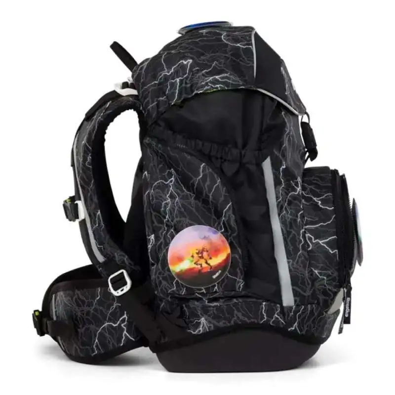 ERGOBAG Schulrucksack Set 6 tlg - Super Reflektbär rechte Seite